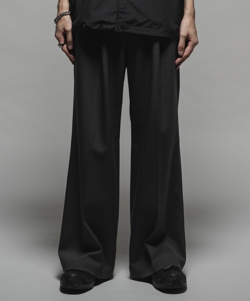 パンツ Wool mix semi baggy slacks Wool mix semi baggy slacks/ウールミックスセミバギー