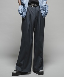 CASPER JOHN | Wool mix semi baggy slacks/ウールミックスセミバギースラックス(スラックス)