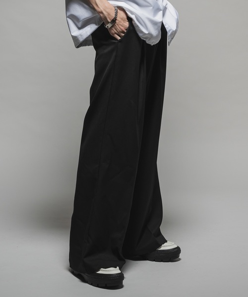 CASPER JOHN（キャスパージョン）の「Wool mix semi baggy slacks/ウールミックスセミバギースラックス（スラックス・メンズ・ブラック/グレー/グレイッシュブルー/ブラウン・X-SMALL/SMALL/MEDIUM/LARGE）」の9枚目の写真