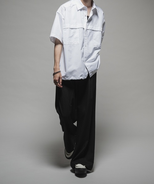 CASPER JOHN（キャスパージョン）の「Wool mix semi baggy slacks/ウールミックスセミバギースラックス（スラックス・メンズ・ブラック/グレー/グレイッシュブルー/ブラウン・X-SMALL/SMALL/MEDIUM/LARGE）」の12枚目の写真