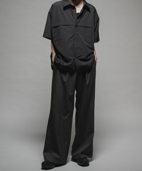 パンツ Wool mix semi baggy slacks CASPER JOHN（キャスパージョン）の「Wool mix semi baggy