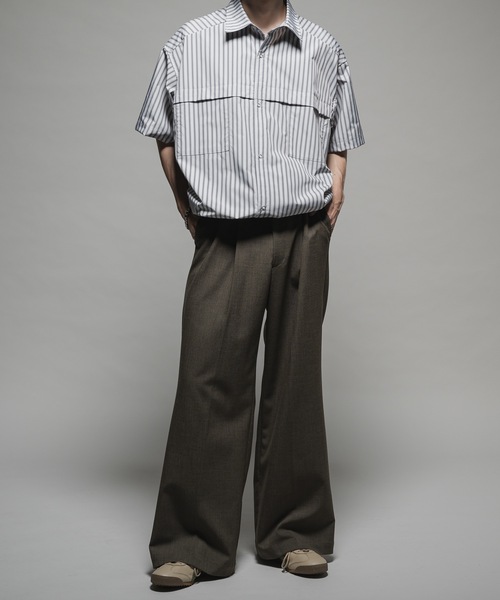 パンツ Wool mix semi baggy slacks Wool mix semi baggy slacks/ウールミックスセミバギー