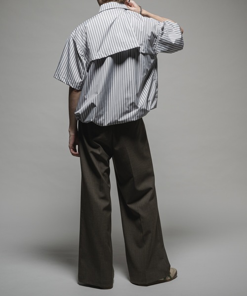 Casper John Belted volume slacks カーキ M CASPER JOHN（キャスパージョン）の「Twill belted pants/ツイル
