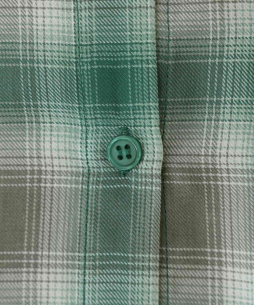 n'OrLABEL(ノアールレーベル)の「『オンブレーチェックシャツ』(シャツ/ブラウス・レディース・グリーン/ブルー/イエロー・FREE)」の17枚目の写真