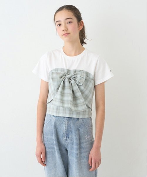 pom ponette Tシャツ セール】【ニコ☆プチ掲載】リボンビスチェTシャツ（Tシャツ