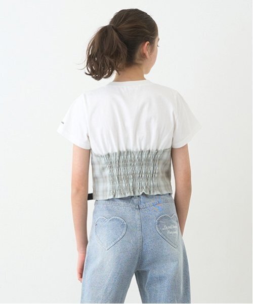 セール】【ニコ☆プチ掲載】リボンビスチェTシャツ（Tシャツ