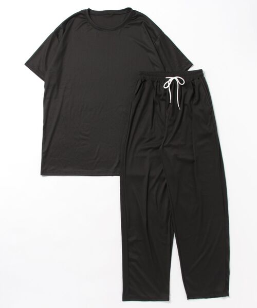 NEW GENTLEMAN(ニュージェントルマン)の「【2点SET】スムーステック セットアップ Tシャツ&イージーパンツ(Tシャツ/カットソー・メンズ・ブラウン/ライトグレー/ブラック/ネイビー・XL/L/M)」の20枚目の写真