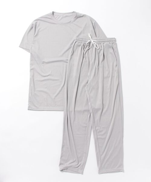 NEW GENTLEMAN(ニュージェントルマン)の「【2点SET】スムーステック セットアップ Tシャツ&イージーパンツ(Tシャツ/カットソー・メンズ・ブラウン/ライトグレー/ブラック/ネイビー・XL/L/M)」の21枚目の写真