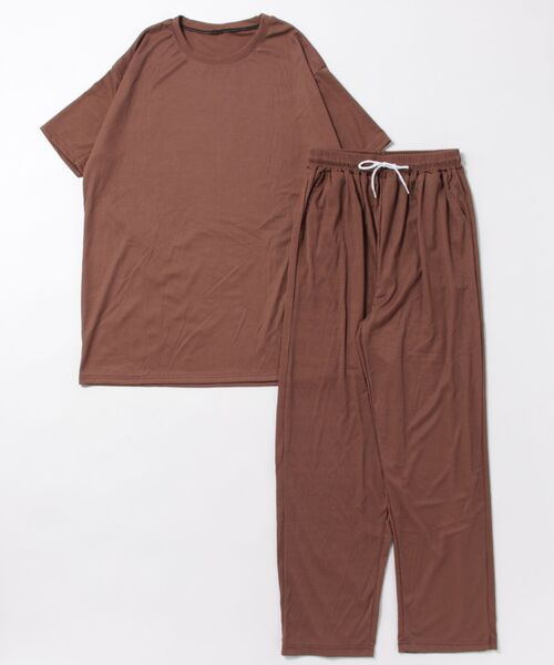 NEW GENTLEMAN(ニュージェントルマン)の「【2点SET】スムーステック セットアップ Tシャツ&イージーパンツ(Tシャツ/カットソー・メンズ・ブラウン/ライトグレー/ブラック/ネイビー・XL/L/M)」の22枚目の写真
