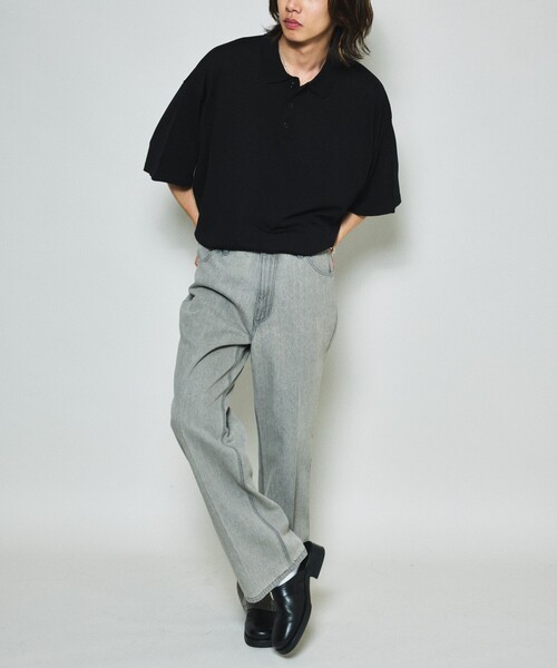 FREAK'S STORE(フリークスストア)の「限定展開 セミフレア デニムパンツ(デニムパンツ・メンズ・ブラウン/ネイビー/チャコールグレー/ブラック・SMALL/MEDIUM/LARGE)」の6枚目の写真