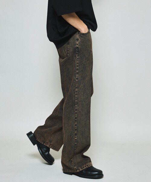 FREAK'S STORE(フリークスストア)の「限定展開 セミフレア デニムパンツ(デニムパンツ・メンズ・ブラウン/ネイビー/チャコールグレー/ブラック・SMALL/MEDIUM/LARGE)」の11枚目の写真