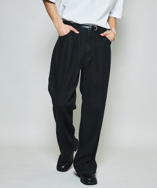 FREAK'S STORE(フリークスストア)の「限定展開 セミフレア デニムパンツ(デニムパンツ・メンズ・ブラウン/ネイビー/チャコールグレー/ブラック・SMALL/MEDIUM/LARGE)」の19枚目の写真