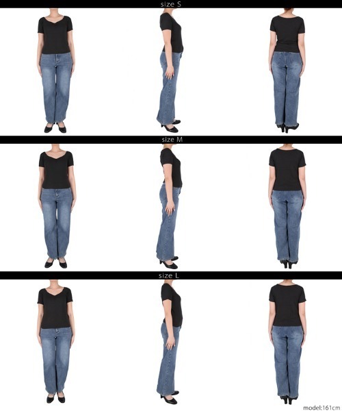 coca(coca)(コカ)の「【WEB限定セール】リブギャザートップス(Tシャツ/カットソー・レディース・チャコール/ブラック・S/L/M)」の15枚目の写真