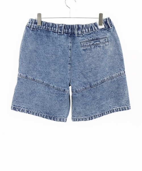 GLIMCLAP(グリムクラップ)の「mp13555- Chemical wash denim shorts デニムショートパンツ(デニムパンツ・メンズ・ブラック/インディゴブルー・S/M/L)」の22枚目の写真