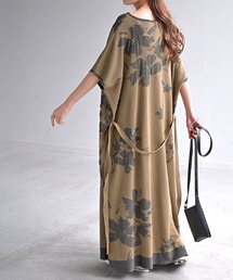 HUG.U（ハグユー）の「フラワージャガードワンピース（ワンピース）」