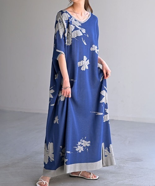 Yukka　　 フラワー　ジャガード　ワンピース フラワージャガード ワンピース