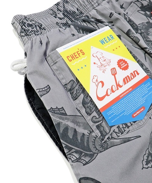 COOKMAN（クックマン）の「Cookman クックマン シェフ ショートパンツ ハーフパンツ イージーパンツ Old Tattoo Gray（その他パンツ・メンズ・グレー・MEDIUM/LARGE）」の4枚目の写真