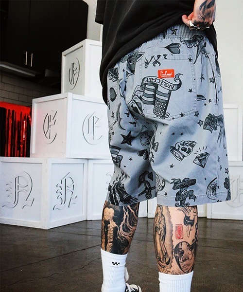 COOKMAN（クックマン）の「Cookman クックマン シェフ ショートパンツ ハーフパンツ イージーパンツ Old Tattoo Gray（その他パンツ・メンズ・グレー・MEDIUM/LARGE）」の10枚目の写真