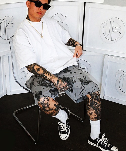 COOKMAN（クックマン）の「Cookman クックマン シェフ ショートパンツ ハーフパンツ イージーパンツ Old Tattoo Gray（その他パンツ・メンズ・グレー・MEDIUM/LARGE）」の15枚目の写真