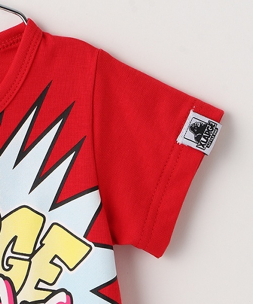 XLARGE KIDS(エクストララージキッズ)の「ポップアートショートオール(ロンパース・キッズ・レッド/ブラック/ブルー・70cm)」の11枚目の写真