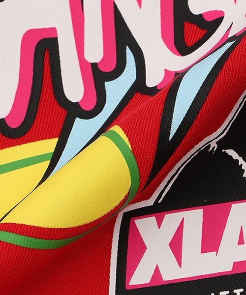 XLARGE KIDS(エクストララージキッズ)の「ポップアートショートオール(ロンパース・キッズ・レッド/ブラック/ブルー・70cm)」の9枚目の写真