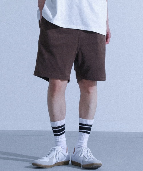 Champion（チャンピオン）の「【Champion】冷感パイルショートパンツ【セットアップ対応】（その他パンツ・メンズ・ブラウン/チャコール・M/L/XL）」の22枚目の写真