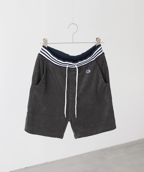 Champion（チャンピオン）の「【Champion】冷感パイルショートパンツ【セットアップ対応】（その他パンツ・メンズ・ブラウン/チャコール・M/L/XL）」の13枚目の写真