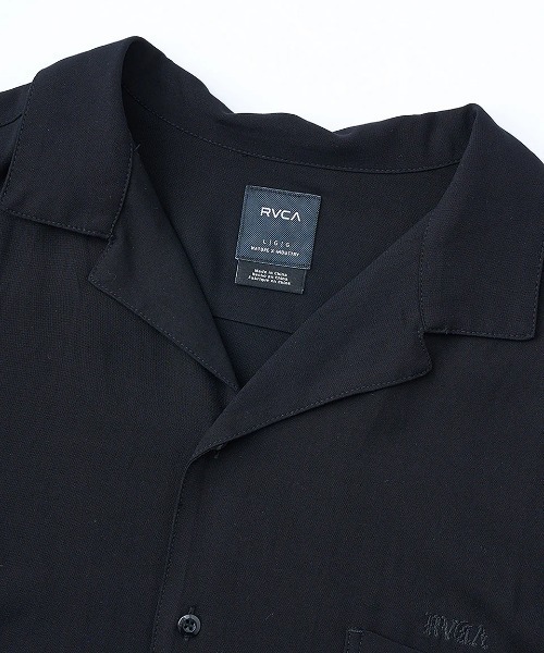 RVCA(ルーカ)の「RVCA メンズ IRON ON SH 半袖シャツ 【2025年夏モデル】/ルーカ総柄胸ポケット半袖ボーリングシャツ(シャツ/ブラウス・メンズ・ブラック系その他/ブルー系その他/ブラック・X-LARGE/SMALL/MEDIUM/LARGE)」の12枚目の写真