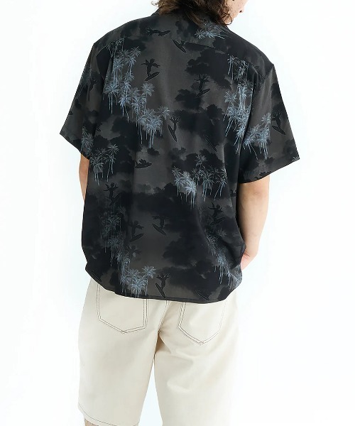 RVCA(ルーカ)の「RVCA メンズ IRON ON SH 半袖シャツ 【2025年夏モデル】/ルーカ総柄胸ポケット半袖ボーリングシャツ(シャツ/ブラウス・メンズ・ブラック系その他/ブルー系その他/ブラック・X-LARGE/SMALL/MEDIUM/LARGE)」の7枚目の写真
