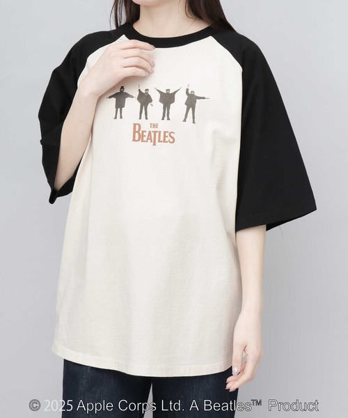 THE BEATLES ビートルズ 古着風 ラグラン バンドTシャツ（T
