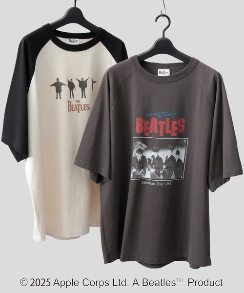 THE BEATLES ビートルズ 古着風 ラグラン バンドTシャツ（T