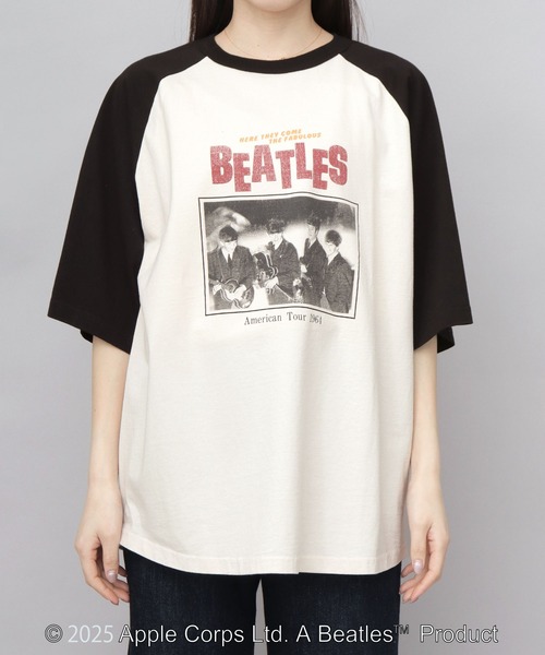 THE BEATLES ビートルズ 古着風 ラグラン バンドTシャツ（T