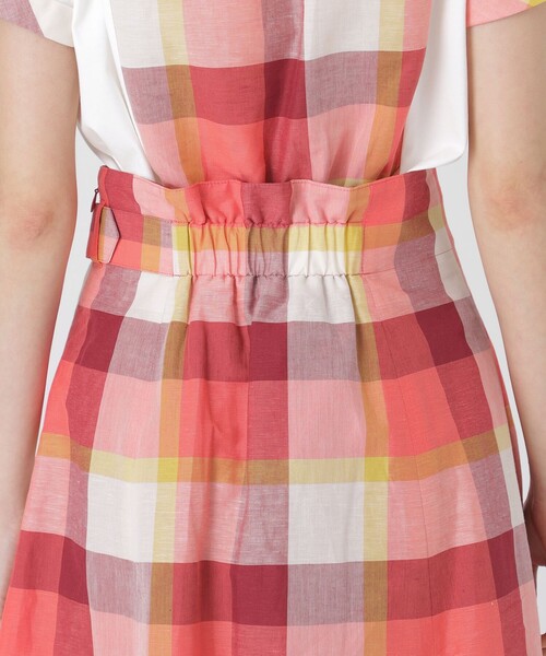 BLUE LABEL CRESTBRIDGE（ブルーレーベルクレストブリッジ）の「クレストブリッジチェックサイドベルトフレアスカート（スカート・レディース・レッド系その他4/ライトブルー/グリーン系その他2・36/38）」の17枚目の写真