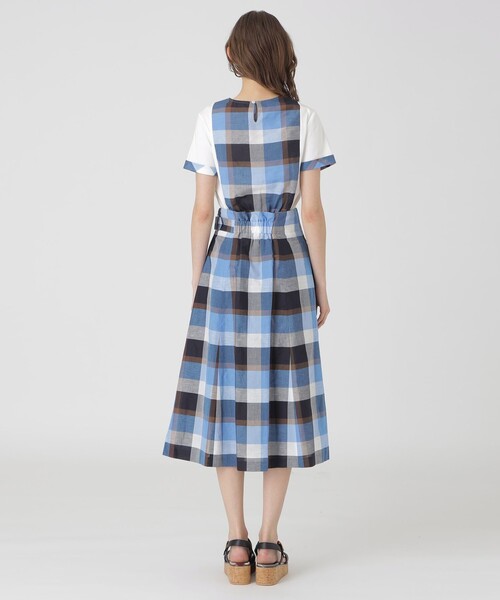 BLUE LABEL CRESTBRIDGE（ブルーレーベルクレストブリッジ）の「クレストブリッジチェックサイドベルトフレアスカート（スカート・レディース・レッド系その他4/ライトブルー/グリーン系その他2・36/38）」の13枚目の写真