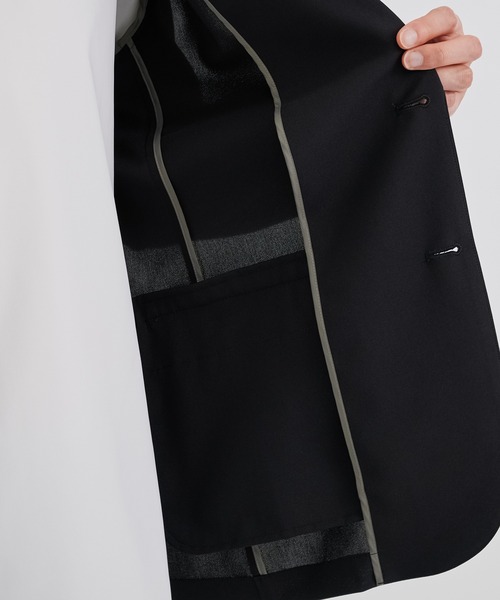 UNITED TOKYO（ユナイテッドトウキョウ）の「完売間近！【EC限定/SETUP販売 】　クイックドライ セットアップ ジャケット&パンツ　ノンアイロン｜ストレッチ｜吸水速乾｜洗濯機洗い可｜軽量｜（セットアップ・メンズ・ダークグレー/ネイビー/グレイッシュベージュ/ブラック・1/2/3）」の12枚目の写真