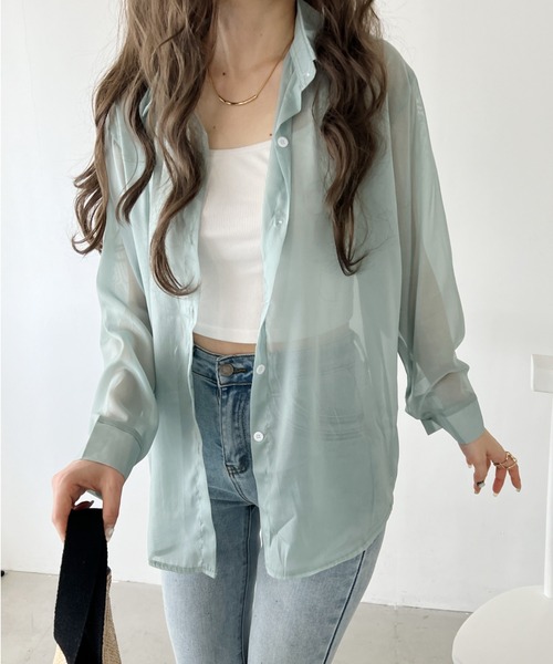 お値下げ！新品　ローヘン LOHEN バックリボンシアーブラウス DRESSES – LOHEN