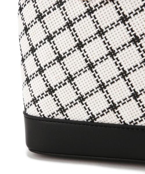 EDIT COLOGNE（エディットコロン）の「雑材バニティバッグ（ショルダーバッグ・レディース・ホワイト/ブラック・ﾌﾘ-）」の6枚目の写真