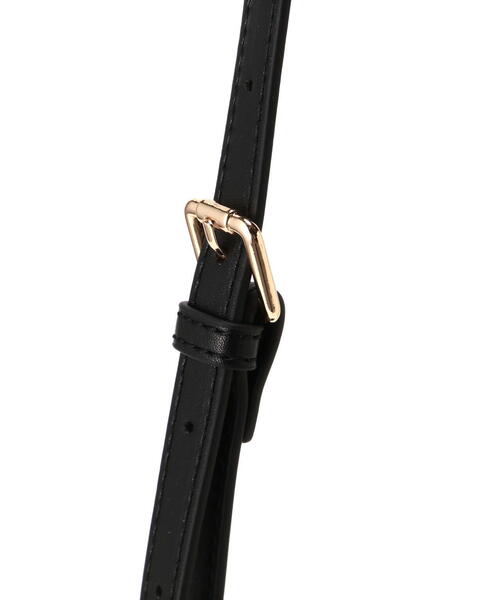 EDIT COLOGNE（エディットコロン）の「雑材バニティバッグ（ショルダーバッグ・レディース・ホワイト/ブラック・ﾌﾘ-）」の5枚目の写真