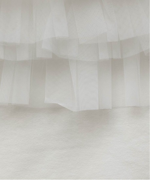 ランダ RANDA  フリルチュールドッキングカットソー （WHITE） フリルチュールドッキングカットソーRANDA公式サイト