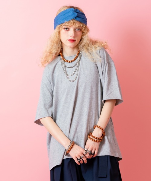 a.p.o.v.（エーピーオービー）の「a.p.o.v. カットオフUネックルーズTシャツ（Tシャツ/カットソー・メンズ・グレー/ブラック/チャコール/ホワイト・ONESIZE）」の3枚目の写真