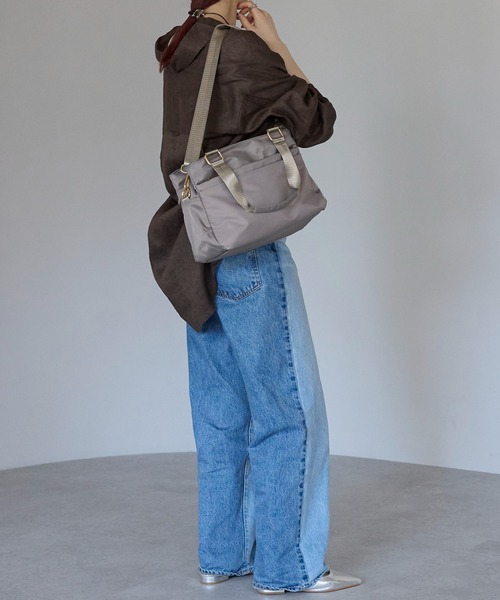 &MARKS(アンドマークス)の「N15【ナイロン収納3層】ナイロントートバッグ(トートバッグ・レディース・ブラック/グレー/ブラウン/ピンク・FREE)」の20枚目の写真