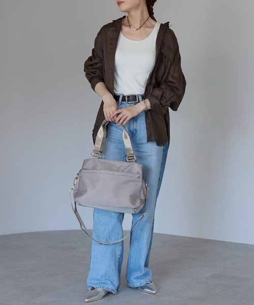&MARKS N15【ナイロン収納3層】ナイロントートバッグ　ブラウン N15【ナイロン収納3層】ナイロントートバッグ（トートバッグ
