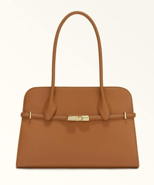 FURLA（フルラ）の「フルラ ゴッチャ ハンドバッグ L（トートバッグ・レディース・ブラック/ブラウン・ONE SIZE）」の2枚目の写真