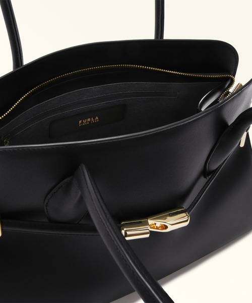 FURLA（フルラ）の「フルラ ゴッチャ ハンドバッグ L（トートバッグ・レディース・ブラック/ブラウン・ONE SIZE）」の4枚目の写真