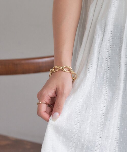 DISCOAT（ディスコート）の「【GOLDY】レイヤードチェーンブレスレット（ブレスレット・レディース・シルバー/ゴールド・FREE）」の3枚目の写真