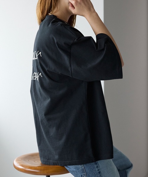 セール】バックパールロゴTシャツ（Tシャツ/カットソー）｜r