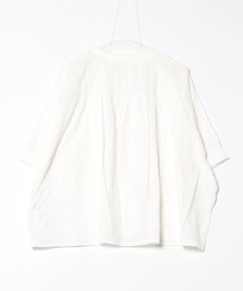 tシャツ Colork(カラック) ジャカードドット柄 袖リブ付きクルーネックワイドトップス レディース Colork(カラック) ジャカードドット柄 袖リブ付きクルーネック