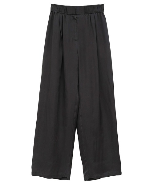 CLANE（クラネ）の「【CLANE/クラネ】SHEER AIRY PANTS/シアーエアリーパンツ（スラックス・レディース・アイボリー/ブラック・1/2）」の10枚目の写真