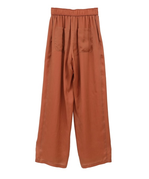 CLANE（クラネ）の「【CLANE/クラネ】SHEER AIRY PANTS/シアーエアリーパンツ（スラックス・レディース・アイボリー/ブラック/オレンジ・1/2/0）」の4枚目の写真