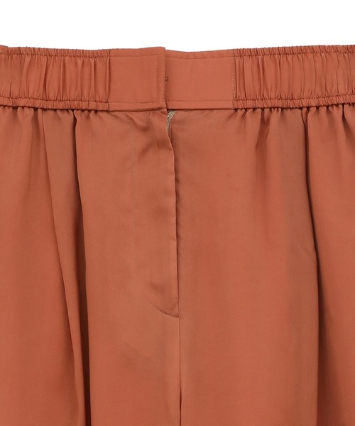 CLANE（クラネ）の「【CLANE/クラネ】SHEER AIRY PANTS/シアーエアリーパンツ（スラックス・レディース・アイボリー/ブラック/オレンジ・1/2/0）」の5枚目の写真
